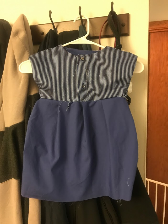 ReFashioning Baby Dresses from Men's Dress Shirts