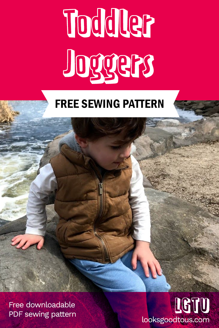 Free Download: Toddler Joggers 4T Sewing Pattern