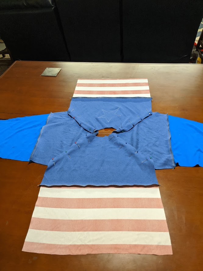 Sewing a Homemade Captain America Sweatshirt for a Toddler