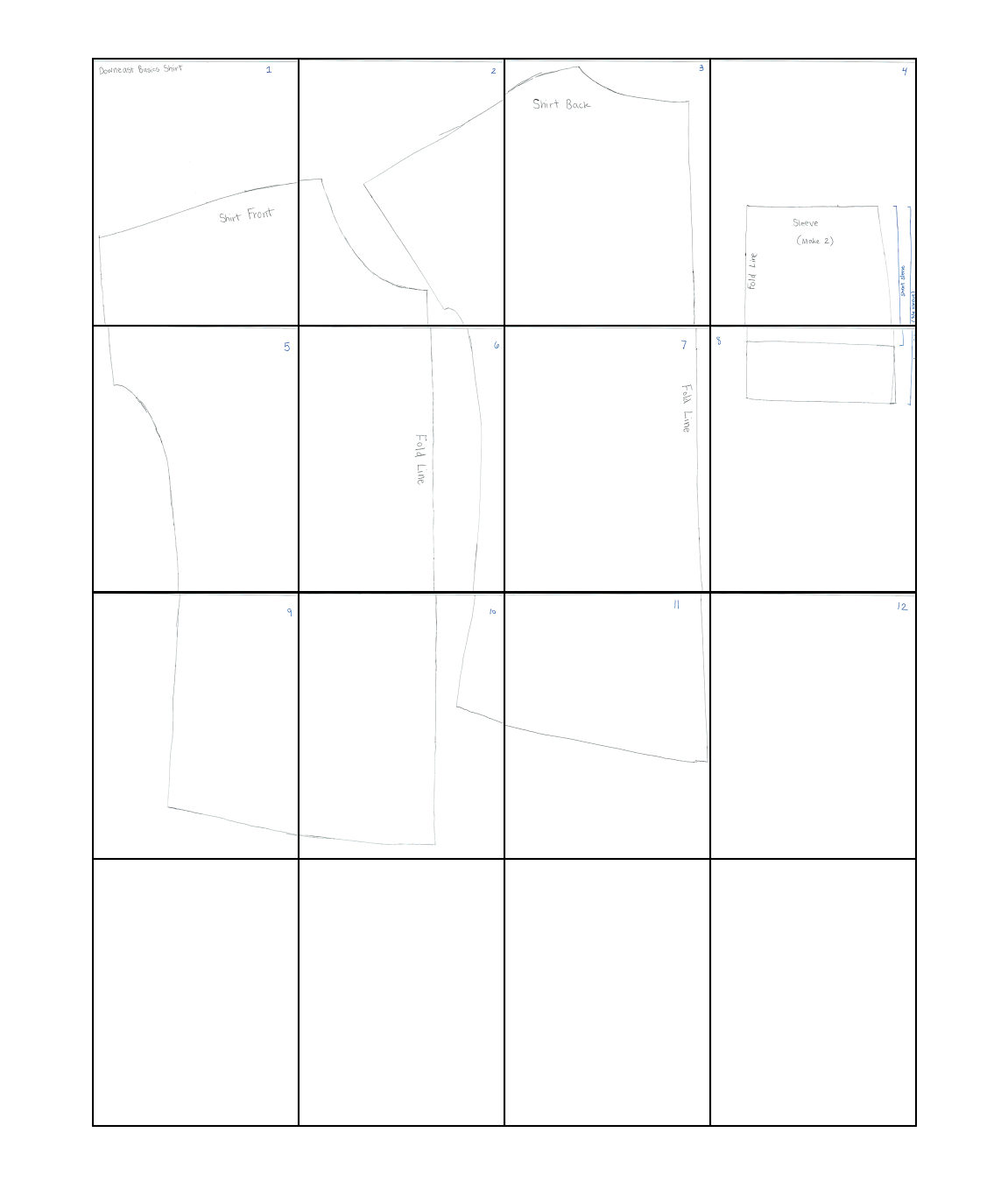 Free Sewing Pattern: Downeast Basics-inspired 1-Yard Loose Shirt