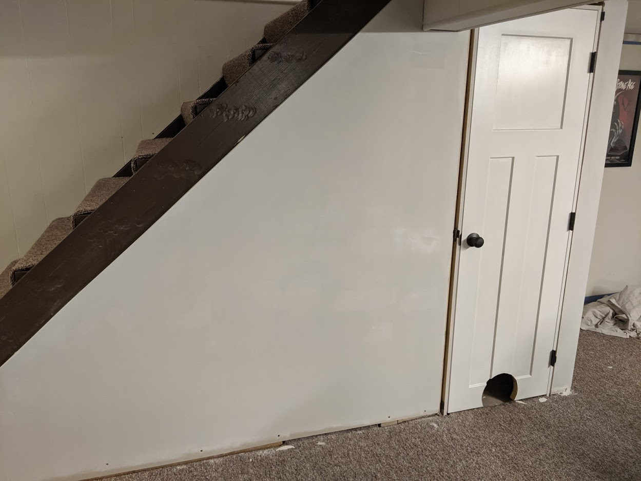 Stair Storage Series, Part 7: Sanding, Priming, and Painting