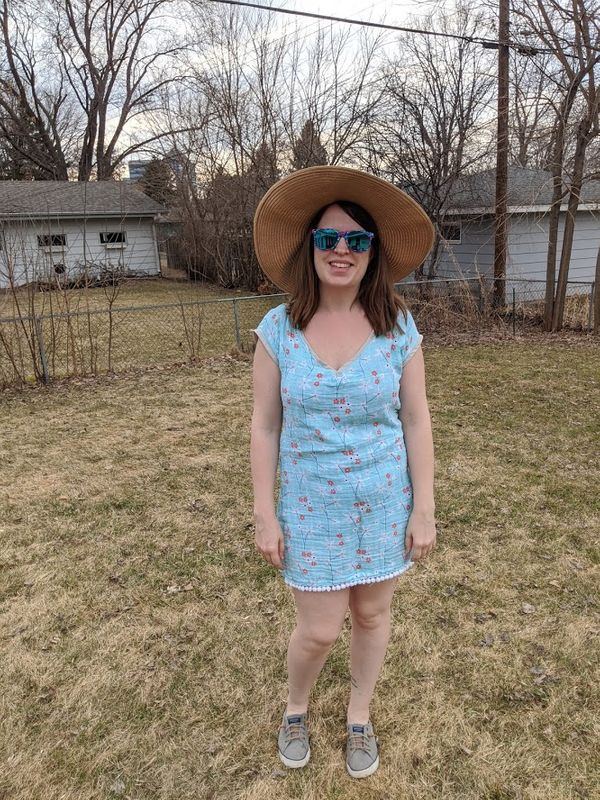 Free Sewing Pattern: Beach Swim Cover Dress